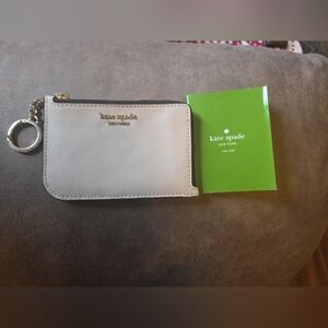 Kate Spade Soft Pink Wallet with Silver Accents